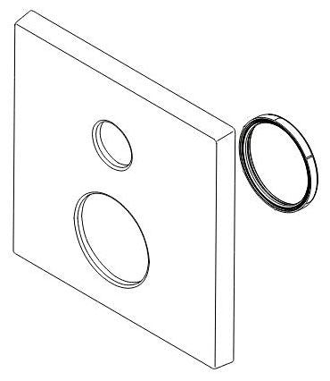Delta RP101033 Escutcheon - 6 Setting Integrated Diverter
