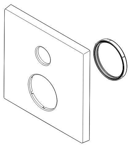 Delta RP101035SS Escutcheon - 6 Setting Integrated Diverter