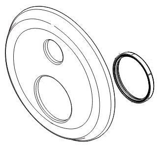 Delta RP101038PN Escutcheon - 3 Setting Integrated Diverter