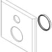 Delta RP101042BL Escutcheon - 3 Setting Integrated Diverter 17 Series