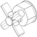 Brizo Invari RP101177PN PB Int Valve Volume Handle - Cross