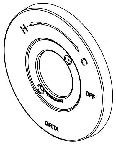 Delta Becker RP101205SP Monitor 14S T/S Escutcheon