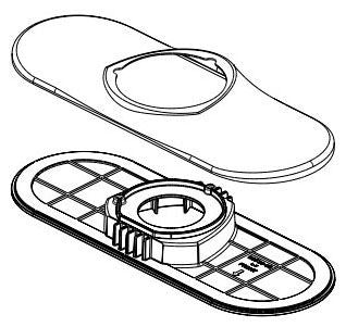 Delta Lampard RP101309BL Escutcheon and Gasket