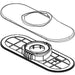 Delta Lampard RP101309BL Escutcheon and Gasket