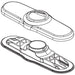 Peerless Elmhurst RP101336BN Escutcheon & Baseplate