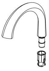 Delta Emmeline RP101348PCPR Spout Assembly