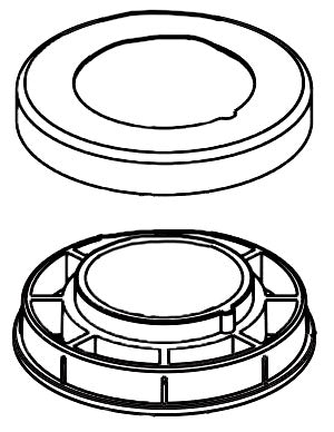 Delta Nicoli RP101371CZ Escutcheon and Base Plate