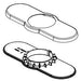 Delta Kayra RP101384CZ Escutcheon and Base