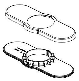 Delta Kayra RP101384 Escutcheonand Base