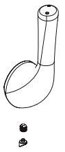 Delta Kayra RP101387SS Handle, Set Screw and Button