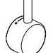 Delta Antoni RP101407PC Handle and setscrew