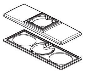 Delta Trillian RP101414PNPR Escutcheon and Base Plate