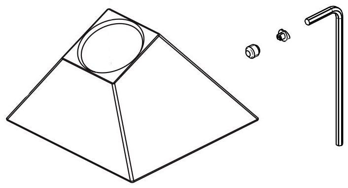 Delta Trillian RP101431SSPR Hand Shower Base, Set Screw, Cover and Wrench
