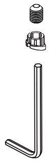 Delta Trillian RP101435PN Screw, Cover and Allen Wrench