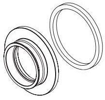 Delta Trillian RP101438 Handle Flange and Gasket