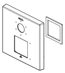 Delta Trillian RP101462KSPR Escutcheon and Gasket - 3 Setting