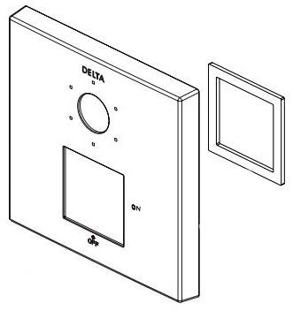Delta Trillian RP101464PCPR Escutcheon and Gasket - 3 Setting