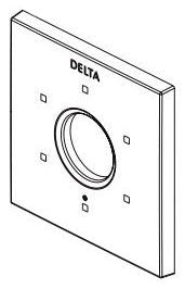 Delta Trillian RP101467SSPR Escutcheon and Mounting Gasket