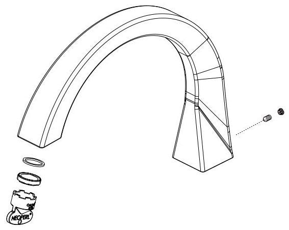 Delta Trillian RP101469SSPR Spout Assembly - J Spout