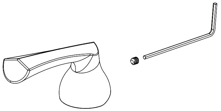 Delta Pierce RP101499CZ Single Metal Lever Handle Kit