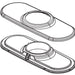 Delta Caffery RP101515BL Single Lever Escutcheon & Baseplate