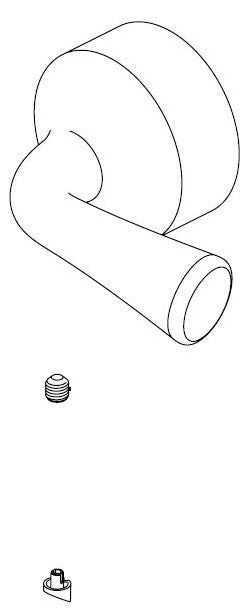 Delta Kayra RP101542BL Handle, Set Screw and Button