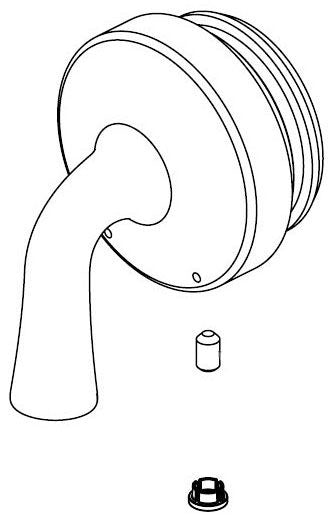 Delta Kayra RP101544 Temperature Handle, Set Screw and Button