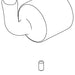 Delta Kayra RP101547BL Diverter Handle, Set Screw and Button