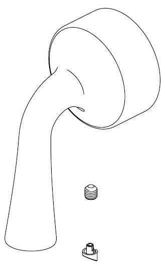 Delta Kayra RP101548SS Handle, Set Screw and Button