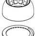 Delta RP101646CZ Bonnet Cap and Indicator Ring