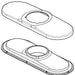 Delta Arvo RP101690BL 3-Hole Escutcheon