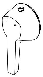 Delta Galeon RP101743BL 17S Shower Temp Handle, Screw And Button