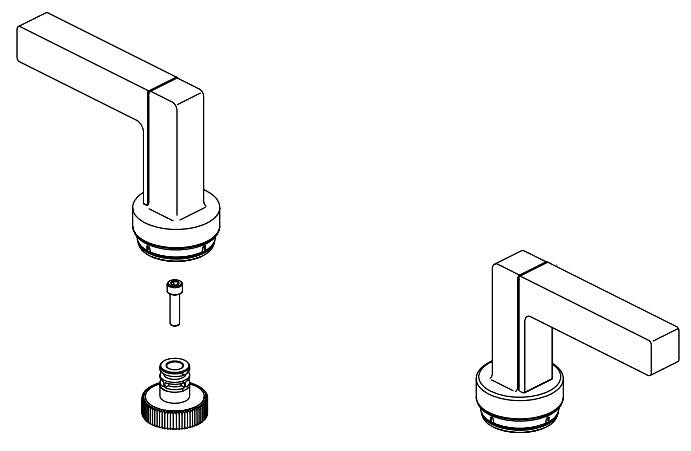 Brizo Frank Lloyd Wright RP101835PN Handle Kit - Lever Handles