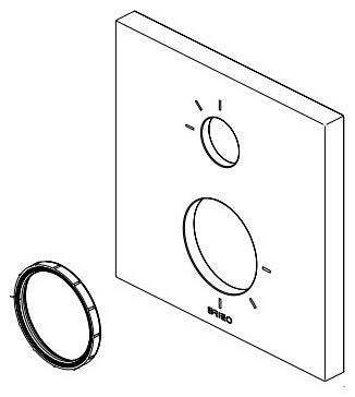 Brizo RP101839SL Escutcheon - 3 Function - Frank Lloyd Wright Bath Collection