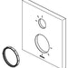 Brizo RP101840PC 6 Function Escutcheon - Frank Lloyd Wright Bath Collection
