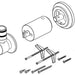Brizo Atavis RP101851PN Slidebar Mounting Base