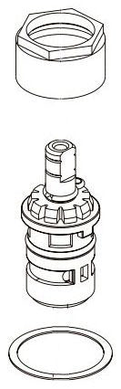 Peerless Core RP101864 Cartridge & bonnet - cold