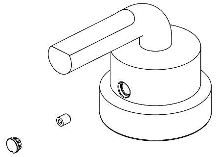 Brizo Litze RP101874PC Pressure Balance Integrated Valve Handle - Wire