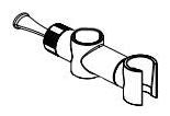 Delta Universal Showering Components RP101921RB Slide Mechanism and Hand Shower Mount