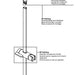 Brizo Allaria RP102034NK Slide Bar Assembly