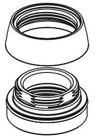Peerless Flute RP102102BN Cap, bonnet nut & O-ring