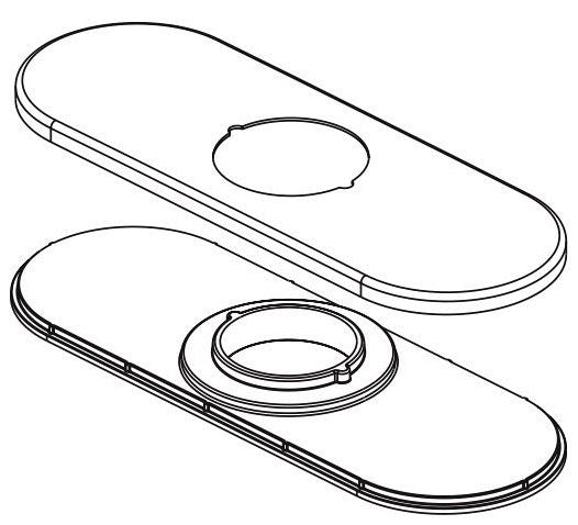 Peerless Flute RP102104 Escutcheon & Plate