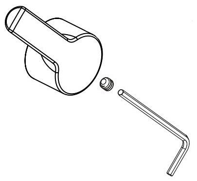 Peerless Flute RP102109BL Handle & set screw