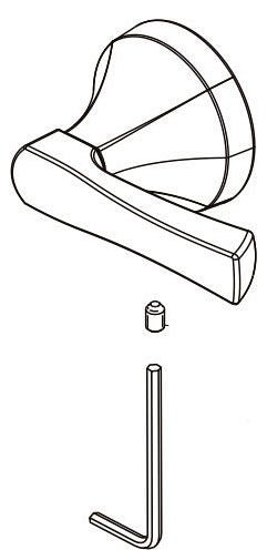 Delta Arcadia RP102176CZ Metal Lever Handle Kit - 14 Series