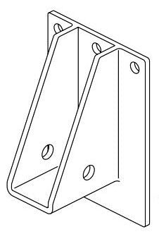 Delta Universal Showering Components RP103000 Wall Bracket