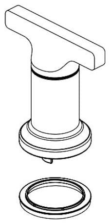 Delta Tetra RP103272PCPR Handle Kit & Glide Rings