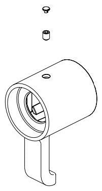Delta Tetra RP103278PCPR Handle, Set Screw & Button