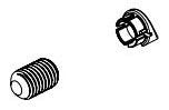 Delta Tetra RP103279PC Set Screw, Cover & Button