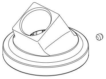 Delta Tetra RP103289CZPR Hand Shower Base & Set Screw