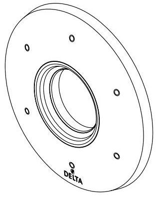 Delta Tetra RP103296CZPR 6 Function Escutcheon